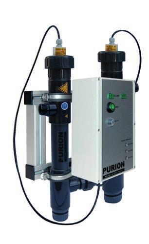 Edelstahl 1.4571 mit PRO- & H-Serie PVC-U Dual-Anlagen PURION DUAL UV-Anlagen zur Desinfektion von Wasser und Flüssigkeiten sind in Edelstahl 1.4571 verfügbar.