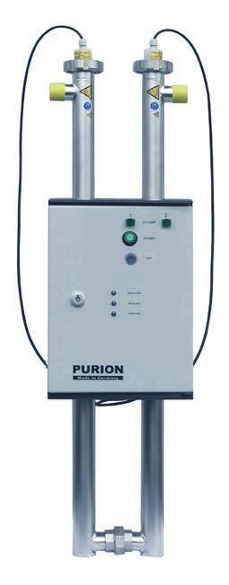PURION DUAL UV-Anlagen zur Desinfektion von Wasser und Flüssigkeiten sind in PVC-U verfügbar. Dadurch sind Einsätze bei Salzwasser oder aggressiven Medien möglich.