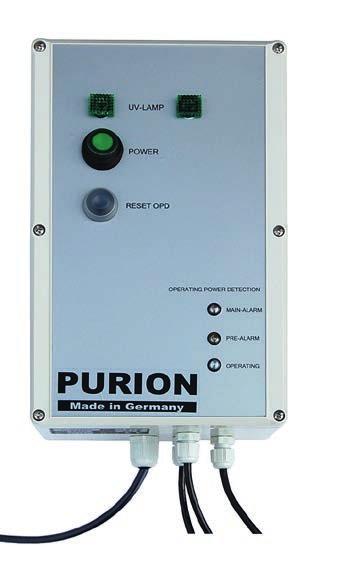 Professional Überwachungsoption Überwachungsoption Dual-Anlagen Bei der Überwachungsoption PURION Professional ist es möglich, einen oder beide Reaktoren zu betreiben bzw. anzuschalten.