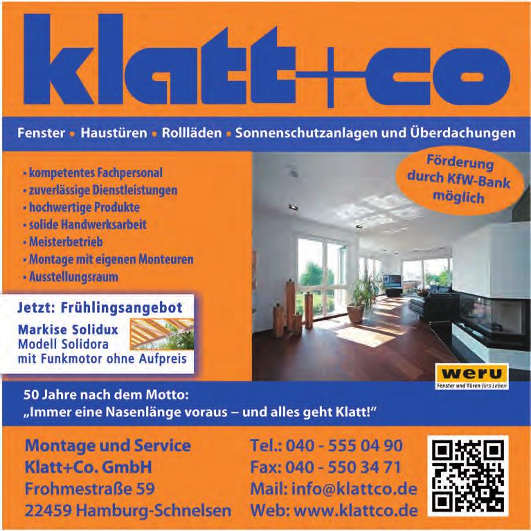 Handwerk Montage und Service Klatt + Co. GmbH Jetzt an den Frühling denken!