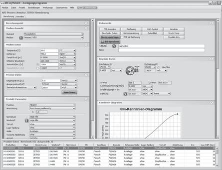 Auslegung myvalve - Ihr Auslegungsprogramm.