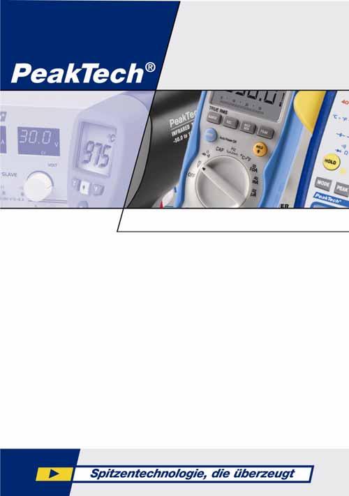 PeakTech 6010 D Bedienungsanleitung / Operation manual