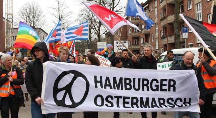 H A M BURGER FOR U M R U N D B R I E F N R. 0 3 / 1 6 www.hamburgerforum.org Liebe Friedensfreundinnen, liebe Friedensfreunde, 21. Mai 2016 der Ostermarsch liegt jetzt schon eine Weile zurück.