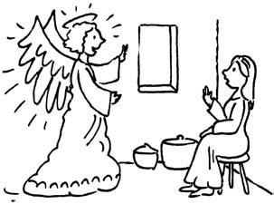 Der Engel sagte: Sei gegrüßt, du Begnadete, der Herr ist mit dir. Maria erschrak und überlegte, was das zu bedeuten hatte.