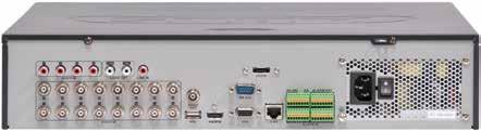 LAN-Schnittstelle 7 RS485-Schnittstelle 8 Spannungsversorgung 12 V DC 9 Alarmein-/ausgänge 8 9 * TVAC26110 (8-Kanal) 17 Monitor TVAC10012 Switch ITAC10024 APP idvr Plus idvr Plus HD