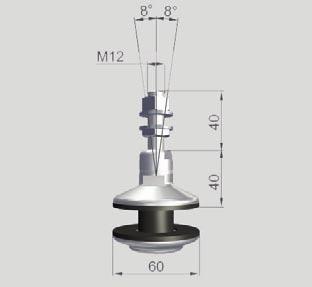 Punkthalter Punkthalter Ø45 mm für 10/12 mm Glas MZ10118MDA für 16 mm Glas MZ10119MDA für
