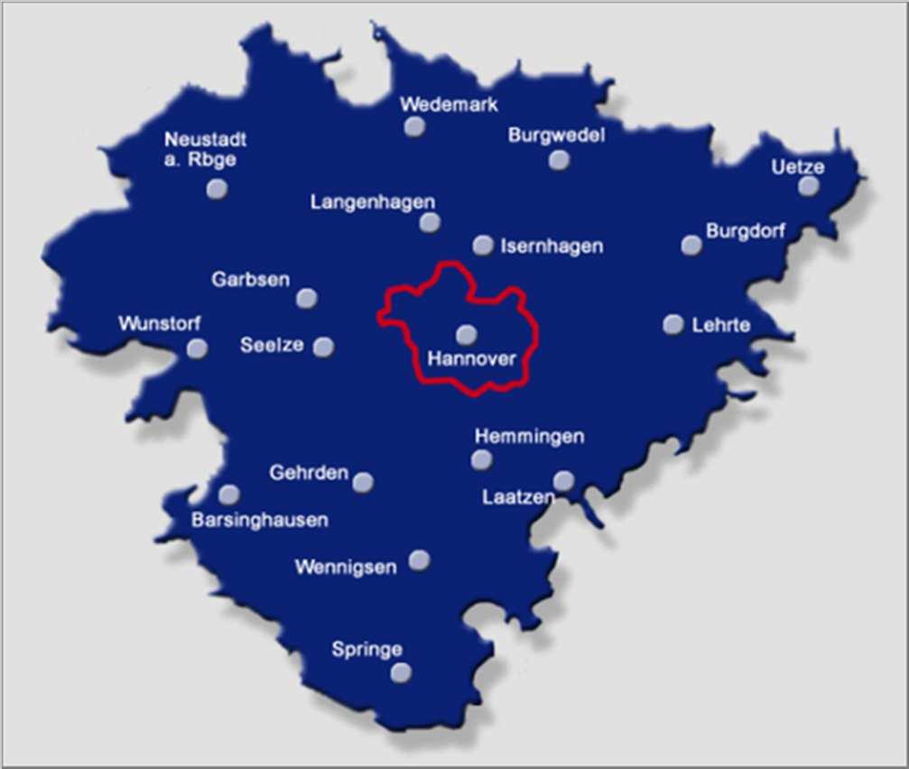 Verteilung der geförderten Unternehmen auf die Kommunen Gemeinde Anzahl bewilligter Projekte LHH 28 Wunstorf 7 Garbsen 6 Wedemark 5 Isernhagen 3 Springe 3 Neustadt a Rbg.
