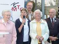 Der MTG Vorsitzende Jörg Ludwig begrüßte viele Gäste aus Politik, Verwaltung und Sport, die der ganz besonderen Abteilung persönlich
