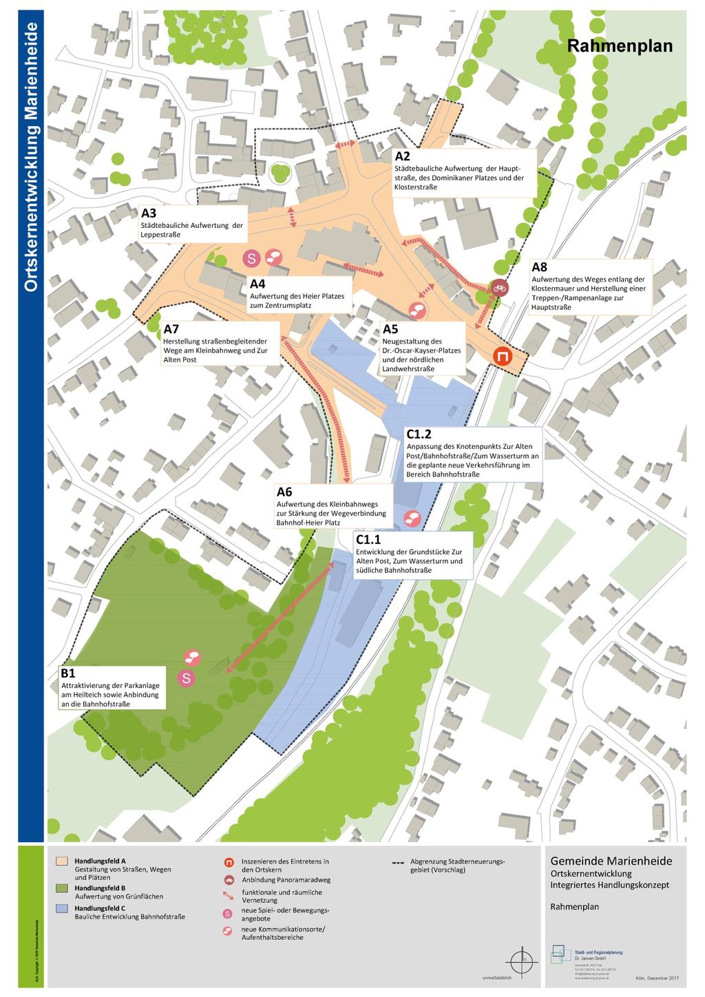 Abbildung 1: Rahmenplan Gemeinde Marienheide