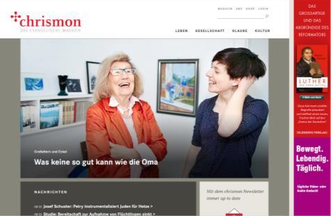 Digitale Medien unserer Verlage chrismon.