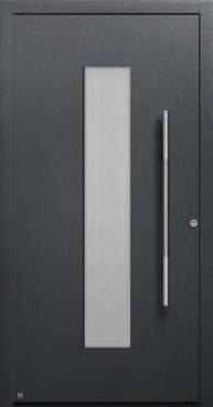 THERMOSAFE Meine Tür, mein Zuhause Motiv 650 Abb: Vorzugsfarbe Hörmann Farbton CH 703 Anthrazit, strukturiert Edelstahl-Griff