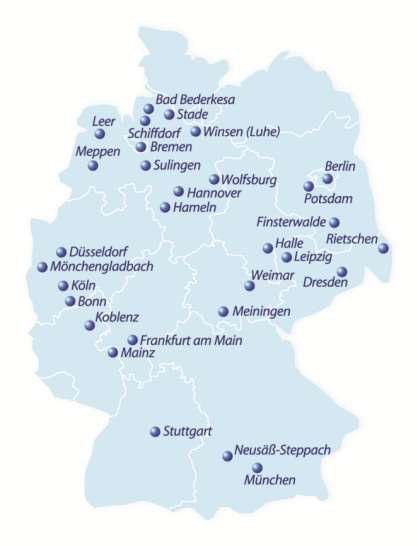Erfahrungshintergrund der Grontmij GmbH Standorte Eingebunden in die europäische Netzwerkorganisation ist die deutsche Grontmij mit über 680