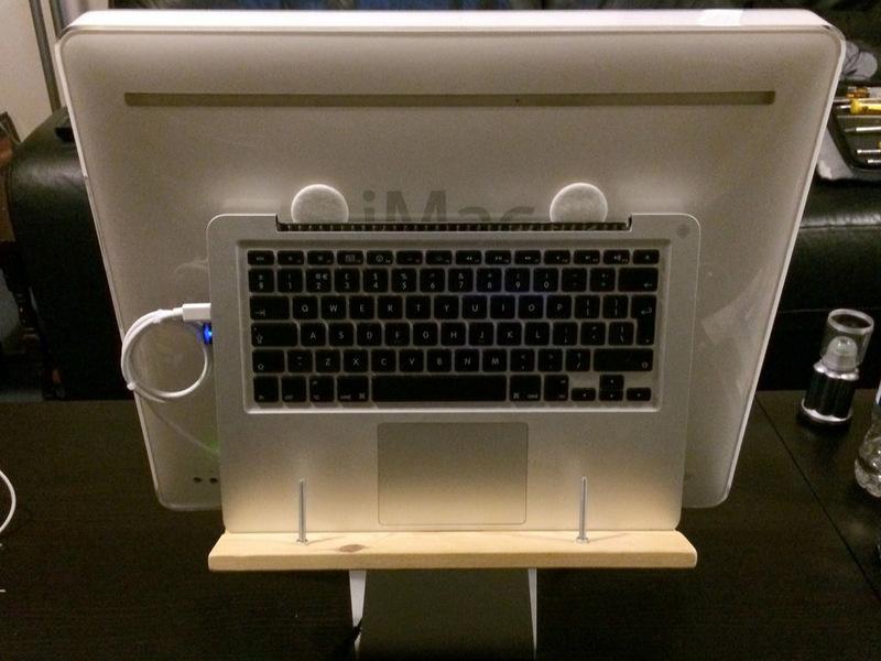 Schritt 6 Bonusstufe - hintere Halterung MacBook Um alles ordentlich zu halten, und als ich eine separate Tastatur und Magic
