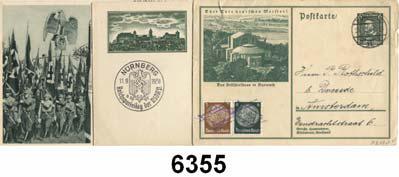 Stücke: Sonderpostkarten zum Thema Briefmarken der 30er Jahre