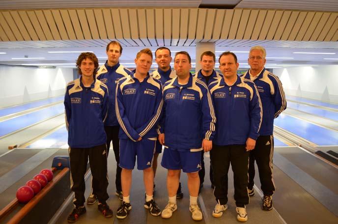 Die erste Mannschaft hat 2012 den Aufstieg in die Landesliga 1 geschafft (v. l.