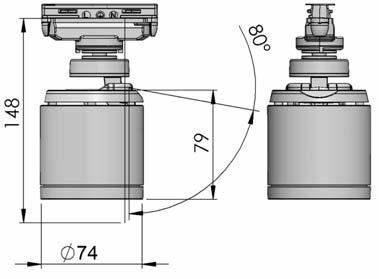 Adapter: 3 Phasen Eurokompatibel Farbe: schwarz, weiss Aufbauleuchte ohne