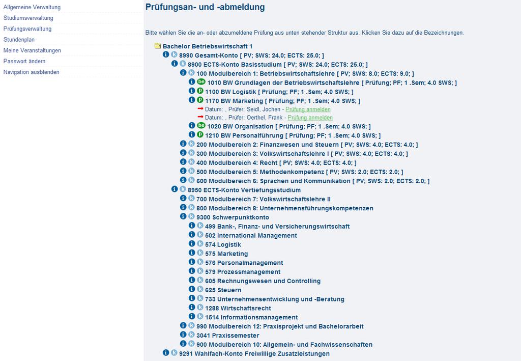 Verwaltungs-IT/07.10.2016/Seite 2 Durch Klicken auf die Überschriften können Sie die darunter liegenden Strukturen aufklappen.