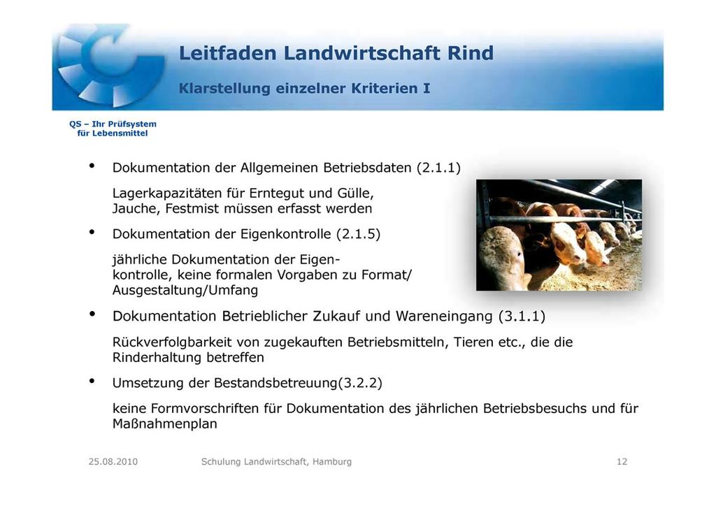 Vorbereitung des Audits -Eigenkontrolle mind.