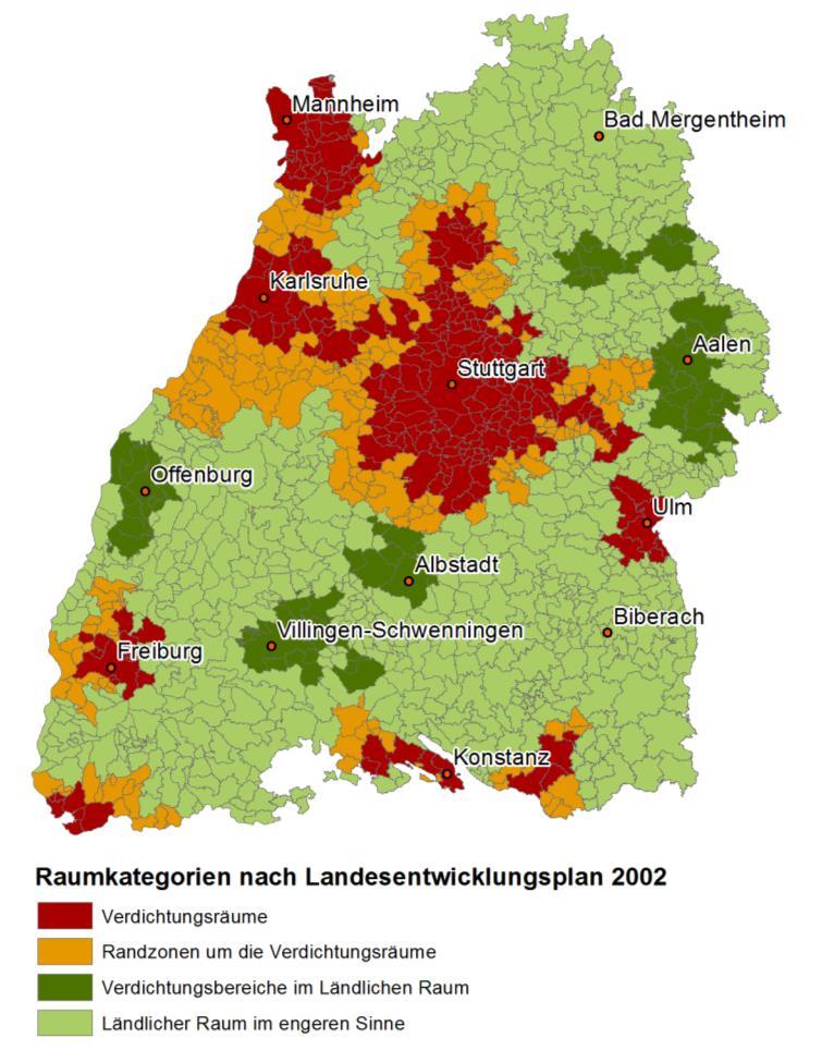 Der Ländliche Raum Baden-Württembergs Der Ländliche Raum umfasst 70 %