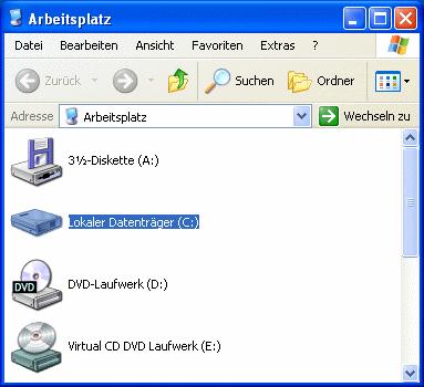 Nach der Installation Nach der Installation sind die virtuellen CD-Laufwerke im Windows Explorer sichtbar.