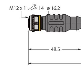 Typen und Daten Auswahltabelle Polzahl Leitungsdurchmesser [mm ± 0.20] Kabellänge [m] Aderquerschnitt [mm 2 ] Ident-Nr. Typ 3 4.3 2 3 x 0.34 6625500 RKC4T-2/TXL 3 4.3 5 3 x 0.