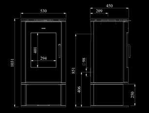 ................................................5,7 g/s ECO-LABEL 578007 Abstand zu brennbarem Material Hinten............................................................ 150 mm Seitlich.