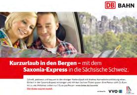 Mit dem Saxonia-Express und der S-Bahn Dresden ist die Sächsische Schweiz bequem und mit dem Sachsen-Ticket zudem preiswert zu erreichen. Dazu werden vom 10. bis 20.