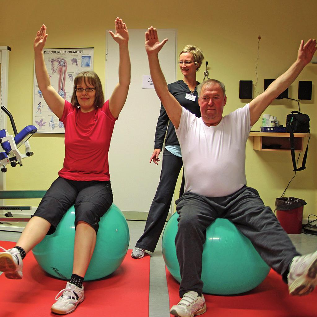 3. Offene Türen und Beratungen, 13 bis 17 Uhr - Physiotherapie: kleine Bewegungsübungen, Bewegung in den Alltag