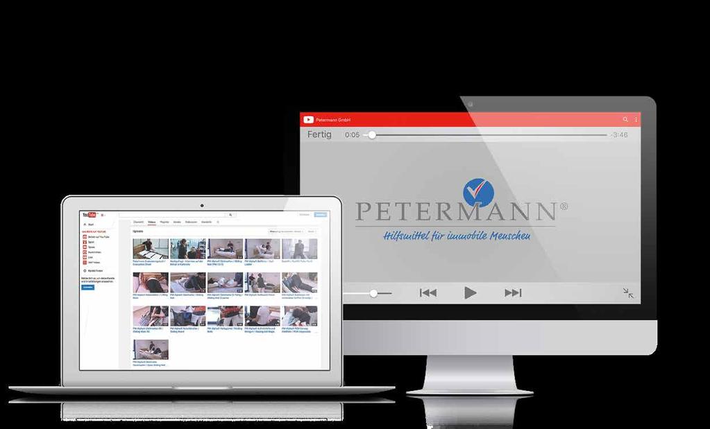 8 YouTube Channel YouTube Channel 9 Petermann YouTube Channel Videos zu unseren Produkten Dort finden Sie