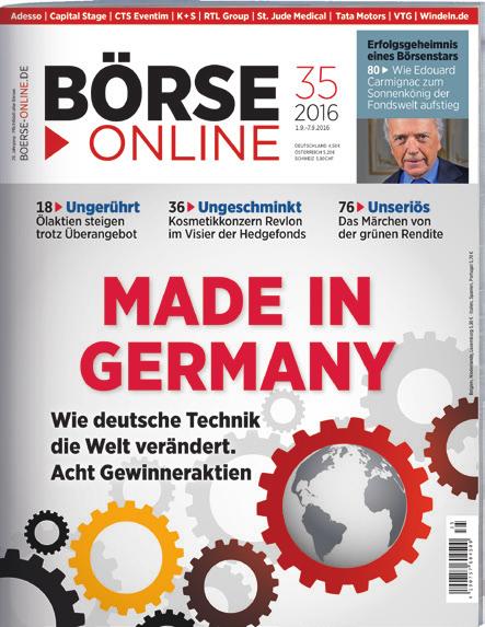 Titelporträt 2 Porträt BÖRSE ONLINE ist das etablierteste unabhängige Anlegermagazin in Deutschland. Seit 30 Jahren hilft es Anlegern Woche für Woche bei ihren Anlageentscheidungen.
