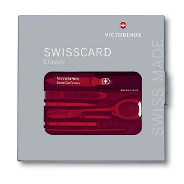 .. SwissCard Quattro Format: 82 x 54 x 4 mm 12 Funktionen 0.73.