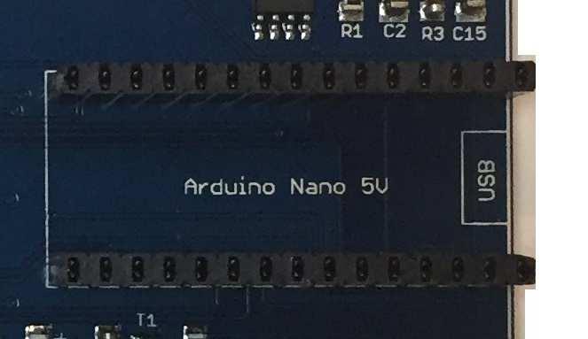 Arduino NANO Falls ein Arduino Nano zum Einsatz kommt muss man die beiden Buchsenleisten mit einen Handelsüblichen Lötkolben anlöten.