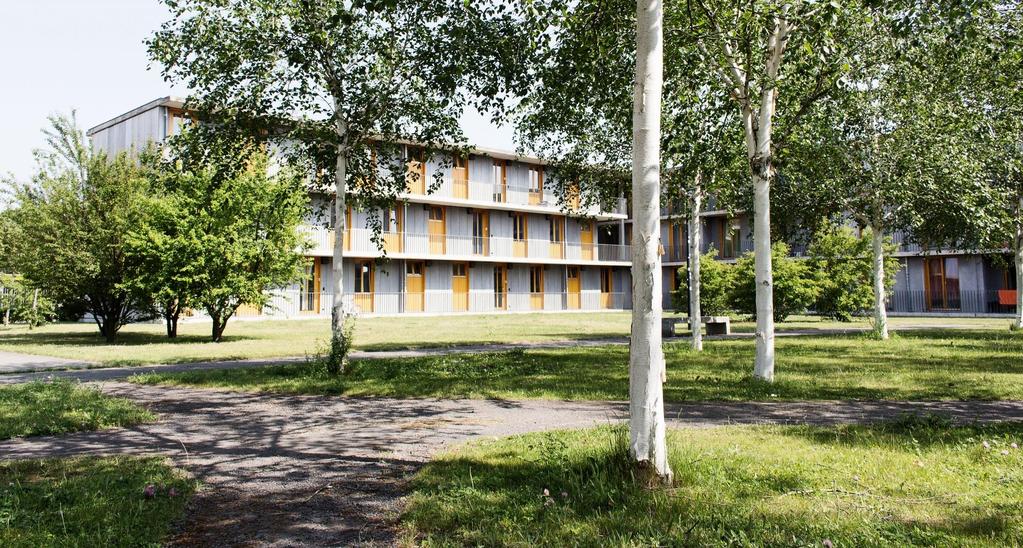 Wohnheim Wohnheim 1998 errichtet Platz für 295 Studierende WG- und Einzelappartements