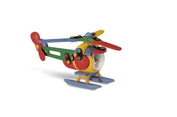 Lernbausatz Hubschrauber Fördert Kreativität und Feinmotorik! Kunststoffmodell bestehend aus 23 Bauelementen, Maße: ca.