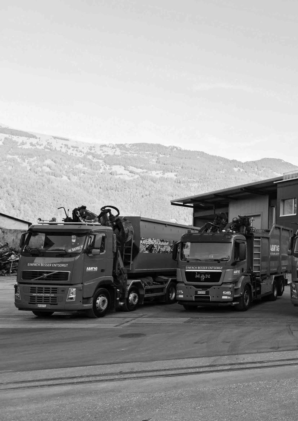 Die Elkuch Josef AG und die A&M AG sind die führenden Unternehmen für ganzheitliche Entsorgungslösungen in der Region FL, Ostschweiz und Graubünden.