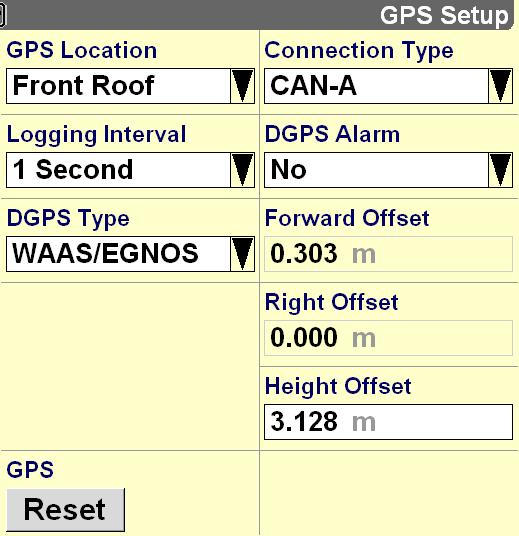GPS Setup DGPS Alarm : Alarm : -DGPS verloren Auswahl des