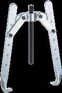 optimal centering L Multiple adjustable legs for variable clamping depth L Self-locking strap construction automatically presses the pulling legs under the part to be