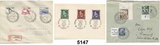 .. 125,- 5139 Gestempelte Sammlung 1872 bis 1945 nicht komplett, mit Dienstmarken in einem Schaubek - Vordruck - Album.