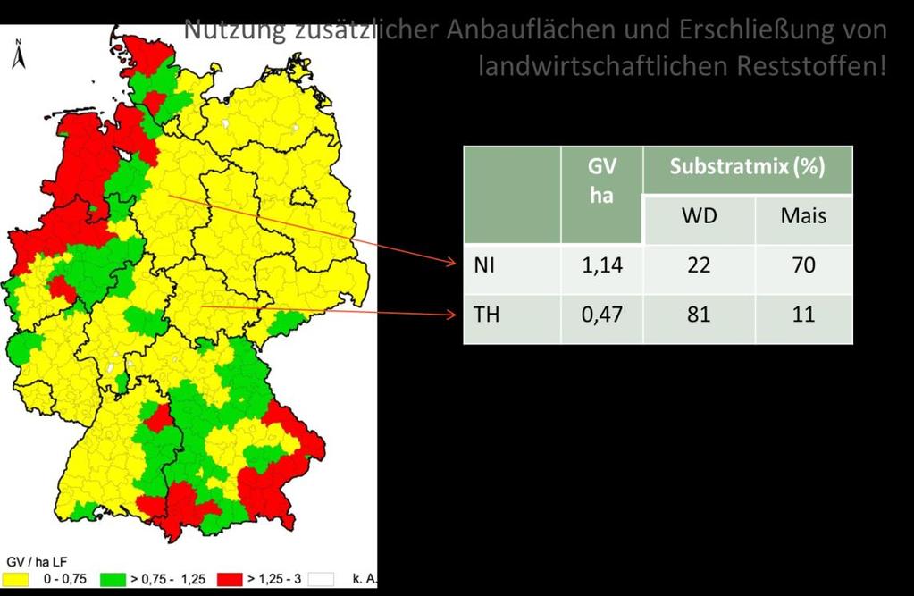 Energiepflanzenanbau in Deutschland Quelle: TLL 2013