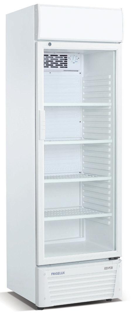 Kühlschränke mit Glastür mit Glastür 310 Liter, weiß 600 x 590 x 1900 mm, 0 C / +8 C, statische Kühlung, 280 W, 230 V, 4 Roste, Beleuchtung, Verpackung: 650 x 630 x 1950 mm Gewicht: 72 kg / 78 kg