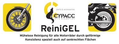 Motorradreiniger ReiniGEL Reinigung durch gelförmige Konsistenz.