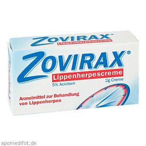 Zovirax Lippenherpescreme enthält den antiviralen Wirkstoff Aciclovir, in einer patentierten Dreifach- Formulierung. Aciclovir wird gezielt nur in denjenigen Zellen aktiv, die von Viren befallen sind.