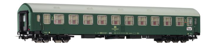 + 2) Reisezugwagenset Interzonenzug 1 der DR, bestehend aus zwei Reisezugwagen Typ Y/B 70