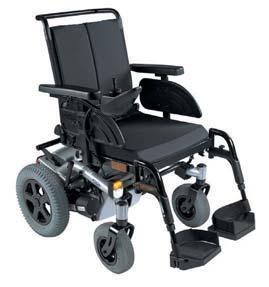 Die Geschwindigkeitsregelung erfolgt über eine elektronische Steuerung, welche die über einen Joystick eingegebenen Befehle umsetzt. Der Rollstuhl ist individuell anpassbar.
