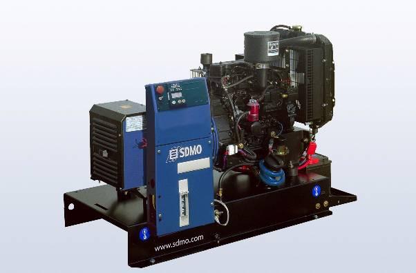 Motor Modell L2E-SDH Generator Modell FT2MBS Allgemeine Daten Mechanische Regelung Maschinell geschweißter Grundrahmen mit schwingungsdämpfender Aufhängung Hauptschalter Kühler für max.
