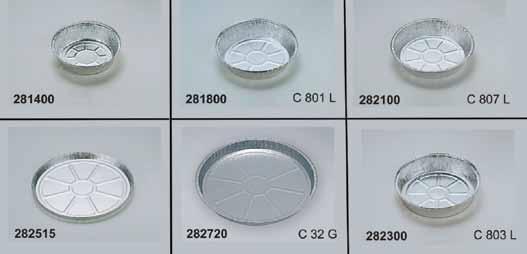 16 Verpackungen - Aluminium/Styropor Alu-Schalen (rund) / Alu-Teller 281400 Alu-Schale, rund, 14 x 4,3 cm