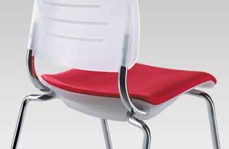 Kunststoff-Sitzschalen und -Rücken lehnen werden aus Polypropylen (PP)