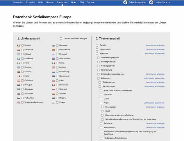 Sie können danach noch andere Sachen aussuchen. Sie machen dann einen Haken. Neben die wichtigen Sachen. Sie möchten zum Beispiel wissen: Was machen Ärzte in einem Land. Und wie viel kostet das.