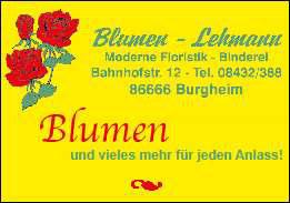 2 86666 Burgheim Telefon: 08432 / 594 Telefax: 08432 / 8599