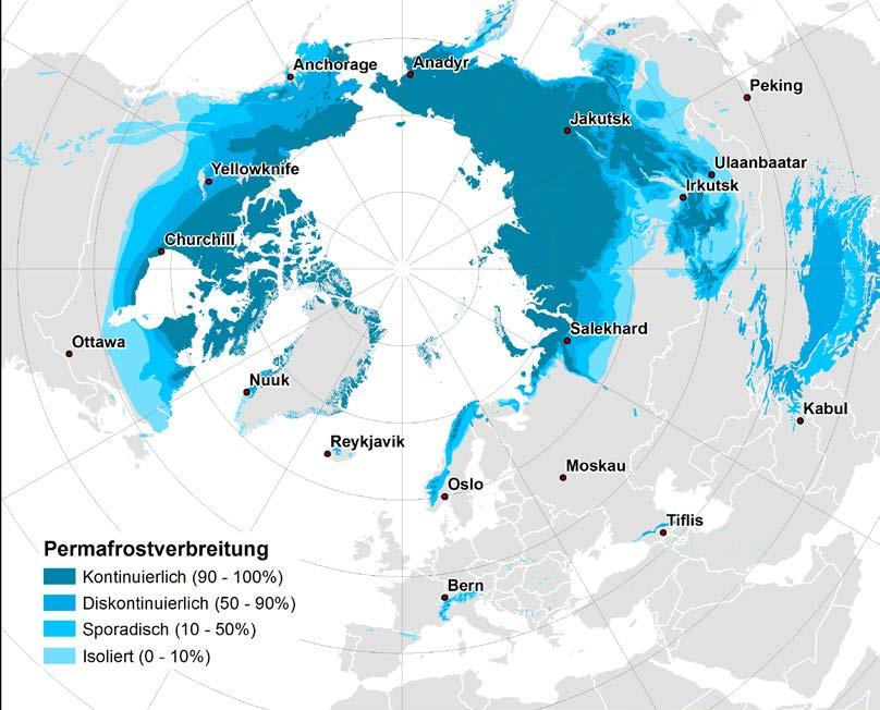 aus der forschung Bodenbildung beschränkt sich auf die sommerliche Auftauzone. Sie ist jedoch eng mit dem oberflächennahen Permafrost verbunden.